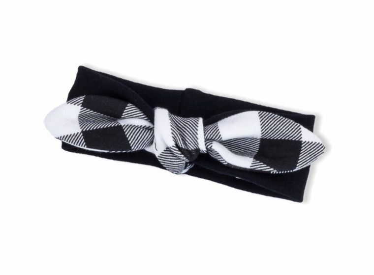 Opaska dziewczęca, biało-czarna, Nicol