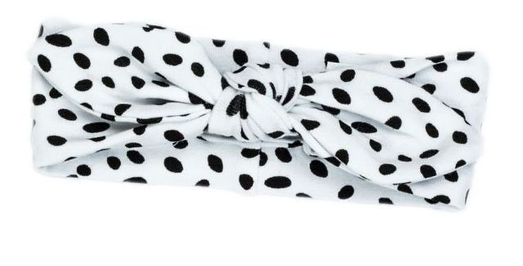 Opaska dziewczęca, biało-czarna, Nicol