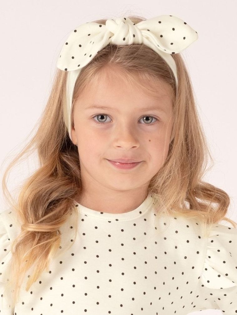 Opaska dziewczęca, ecru, Nicol