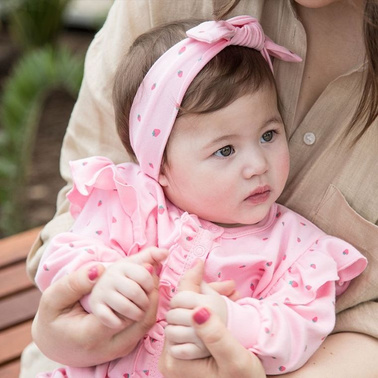 Opaska dziewczęca, różowa, Eevi