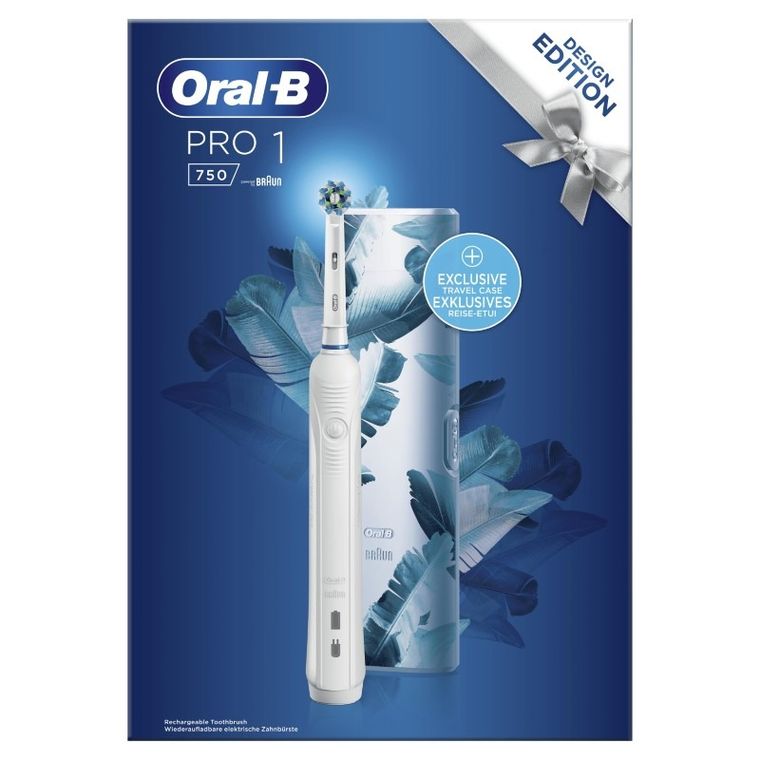 Oral-B, CrossAction Pro 750, elektryczna szczoteczka do zębów, white