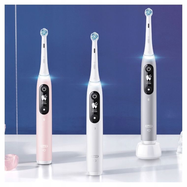 Oral-B, magnetyczna szczoteczka elektryczna, iO Series 6N, zestaw Duo Black & Pink, 2 szt.