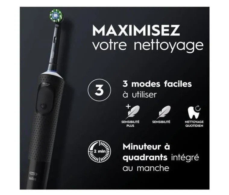Oral-B, Vitality Pro D103 Box, szczoteczka elektryczna, czarna