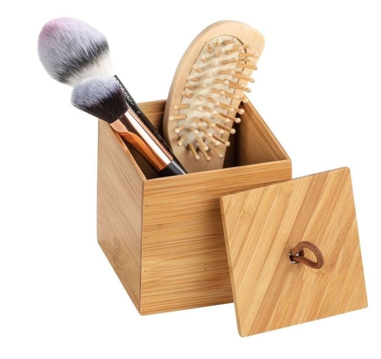 Organizer łazienkowy, Terra, bambus, 9-9 cm