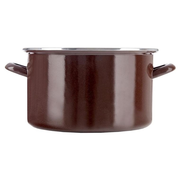 Orion, Brown, garnek emaliowany, 30 cm, 10l