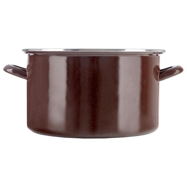 Orion, Brown, garnek emaliowany, 32 cm, 11,5l