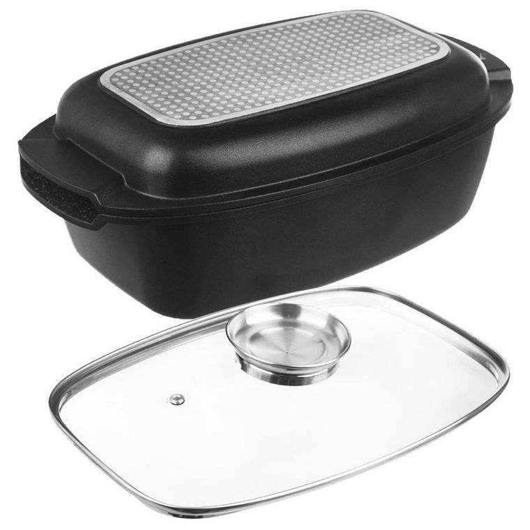 Orion, brytfanna granitowa z pokrywą 3w1, Grande, 5 l