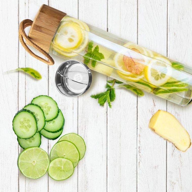 Orion, butelka szklana z sitkiem stalowym, 450 ml