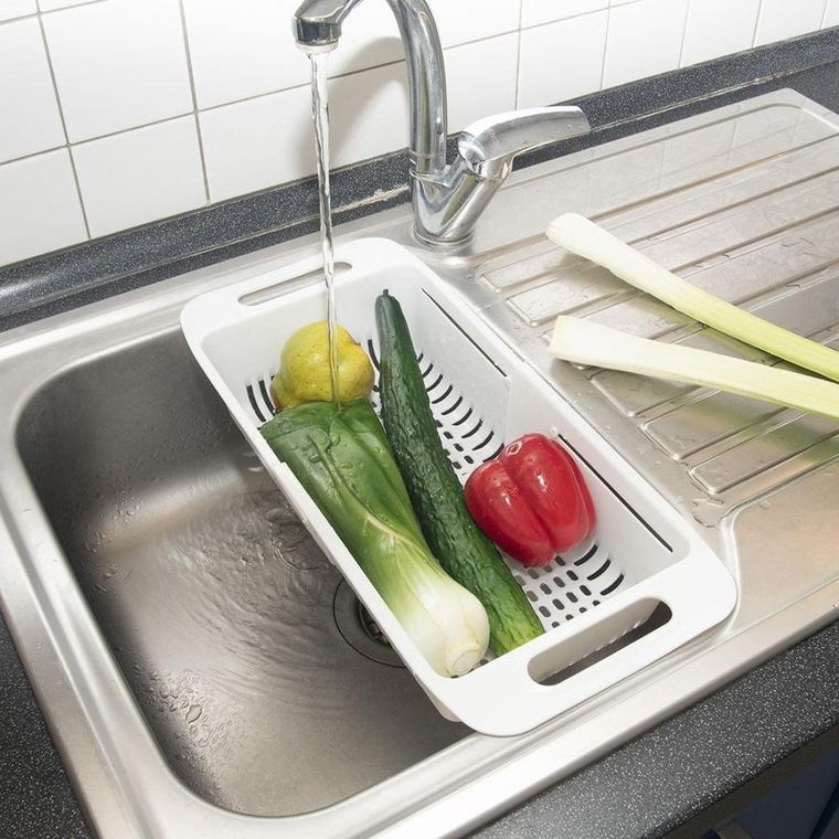 Orion, cedzak kuchenny do zlewu, regulowany, 32-44-20-8 cm