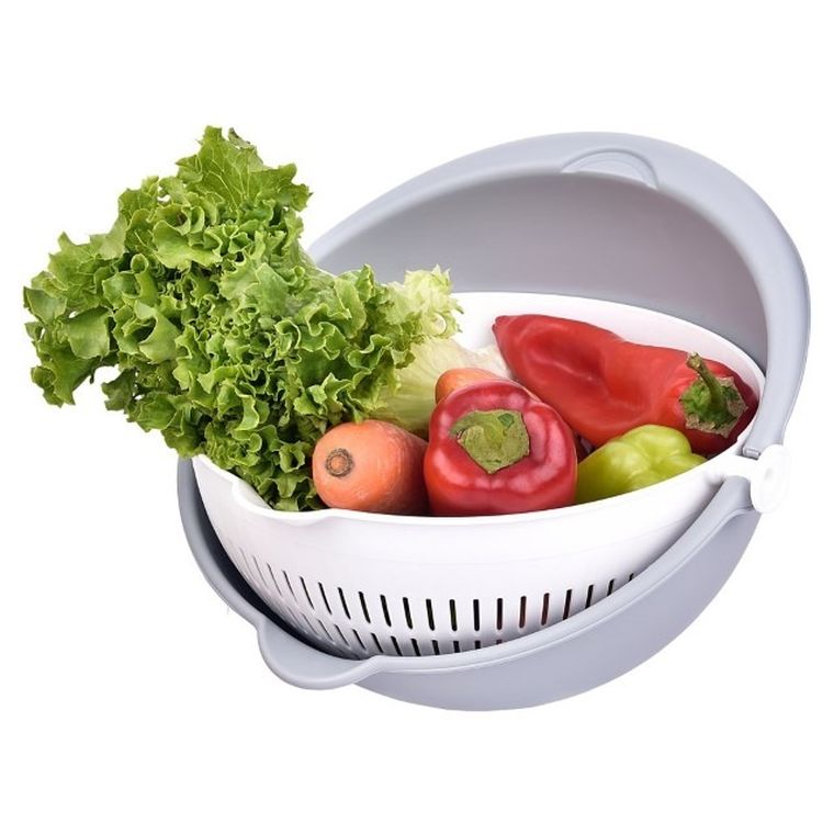 Orion, cedzak obrotowy z miską, 25 cm