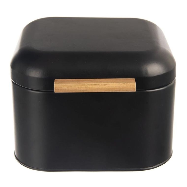 Orion, chlebak metalowy czarny, 21,5-20-14,5 cm