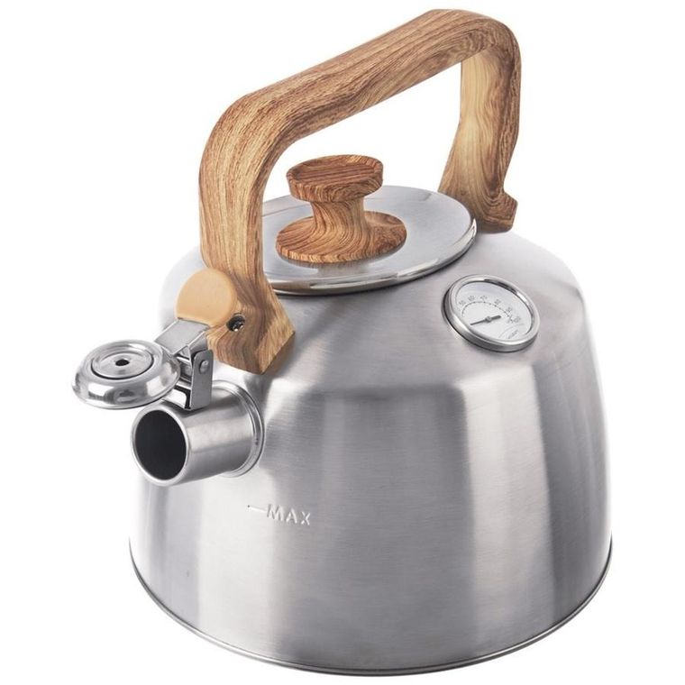 Orion, czajnik z gwizdkiem, stalowy z termometrem, 3.2 l