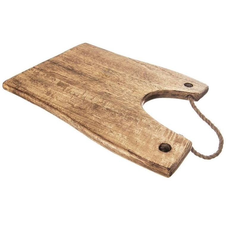 Orion, deska do krojenia i serwowania, drewniana, Mango, 40.5-28 cm