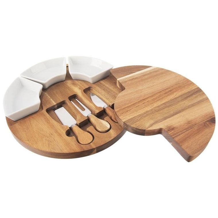 Orion, deska do serów z nożami i miseczkami, 7 elementów