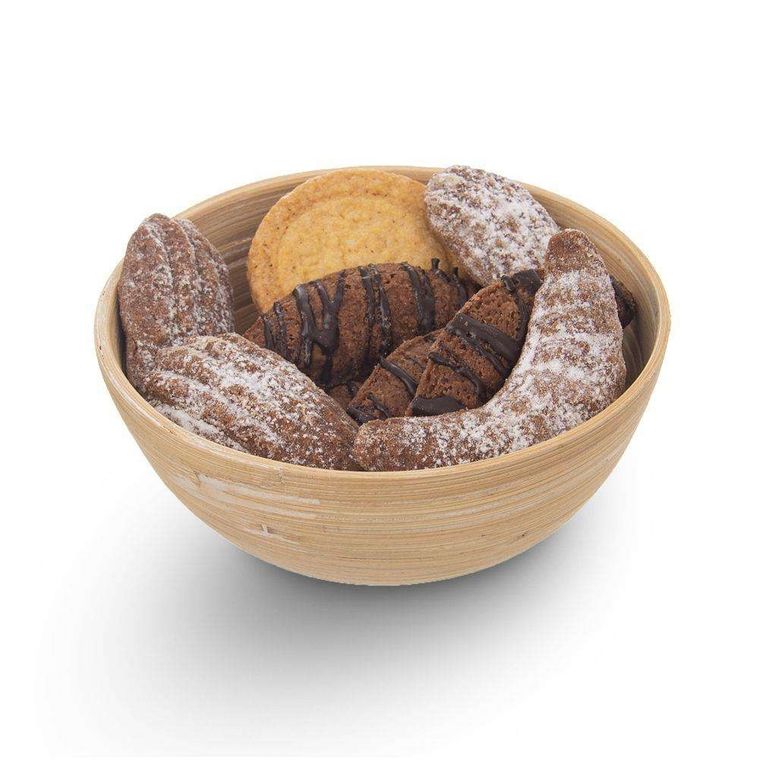 Orion, drewniana miska bambusowa, na owoce, warzywa, 14 cm