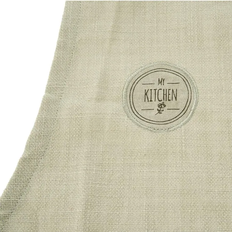 Orion, fartuch kuchenny, bawełniany, wiązany, zielony