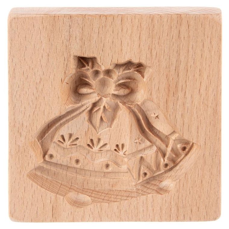 Orion, foremka do ciastek, drewniana, dzwoneczki, 10-10 cm