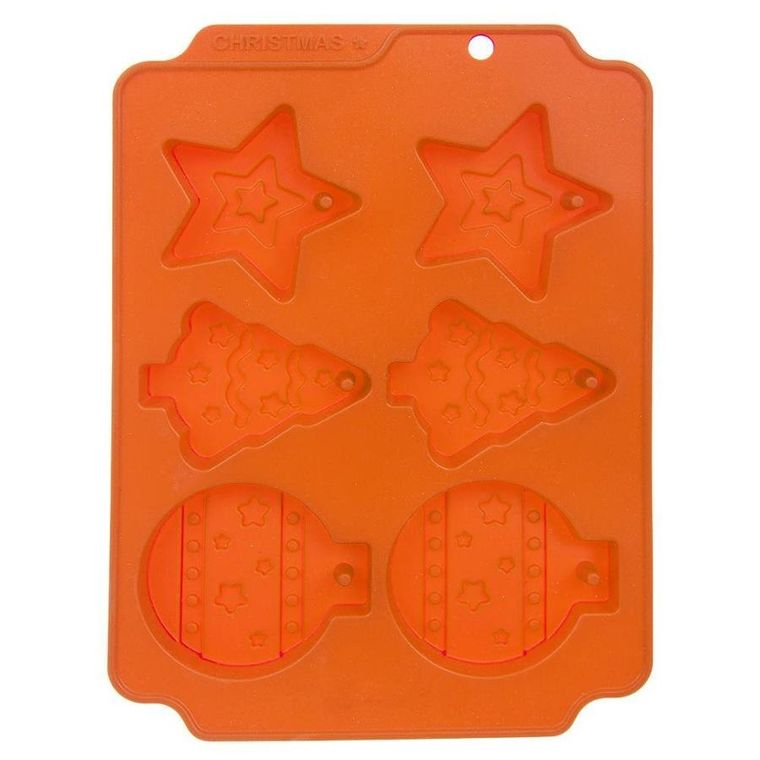 Orion, foremka silikonowa do pieczenia, bombki, choinka, gwiazda