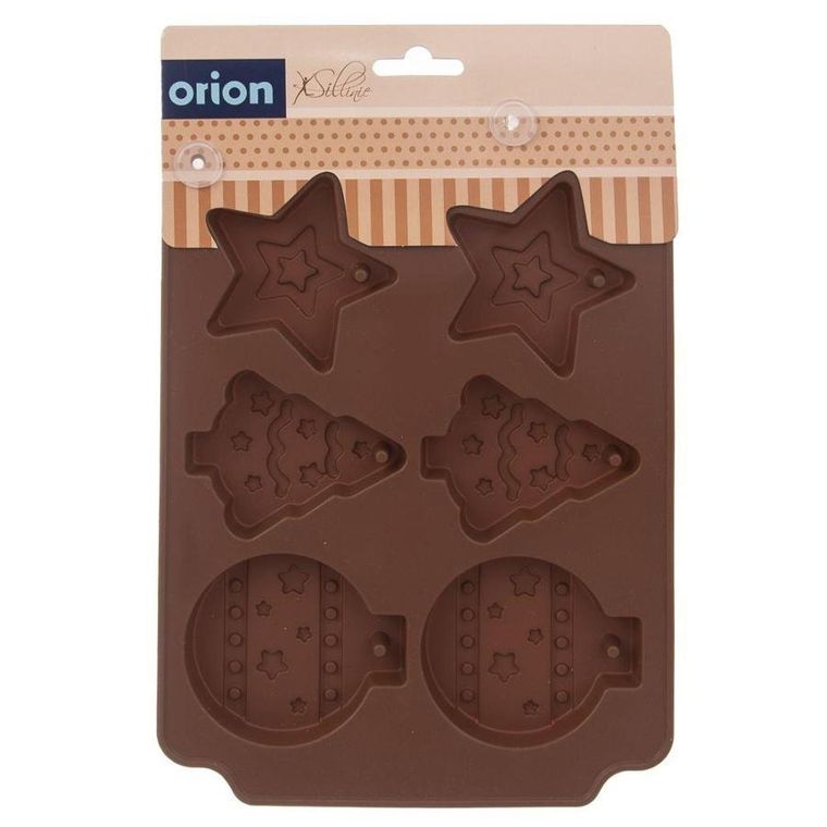 Orion, foremka silikonowa do pieczenia ciastek, bombki, choinka, gwiazda