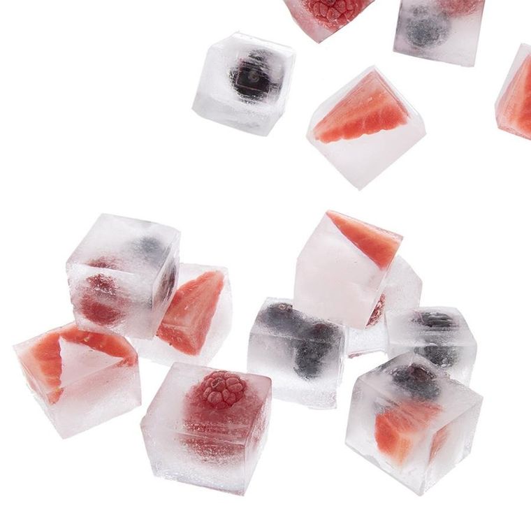 Orion, forma do kostek lodu z pokrywką, silikonowa, beżowa, 22.5-13-3 cm