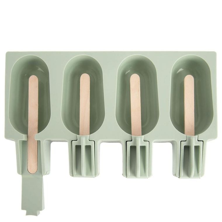 Orion, forma do lodów silikonowa z pokrywką, zielona