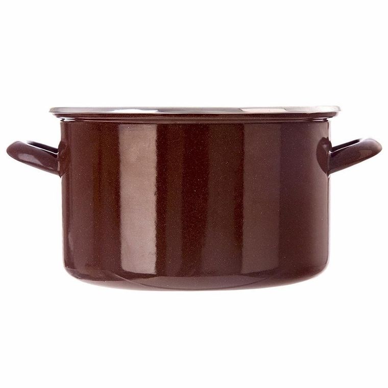 Orion, garnek emaliowany, brown, 26 cm, 6,5l