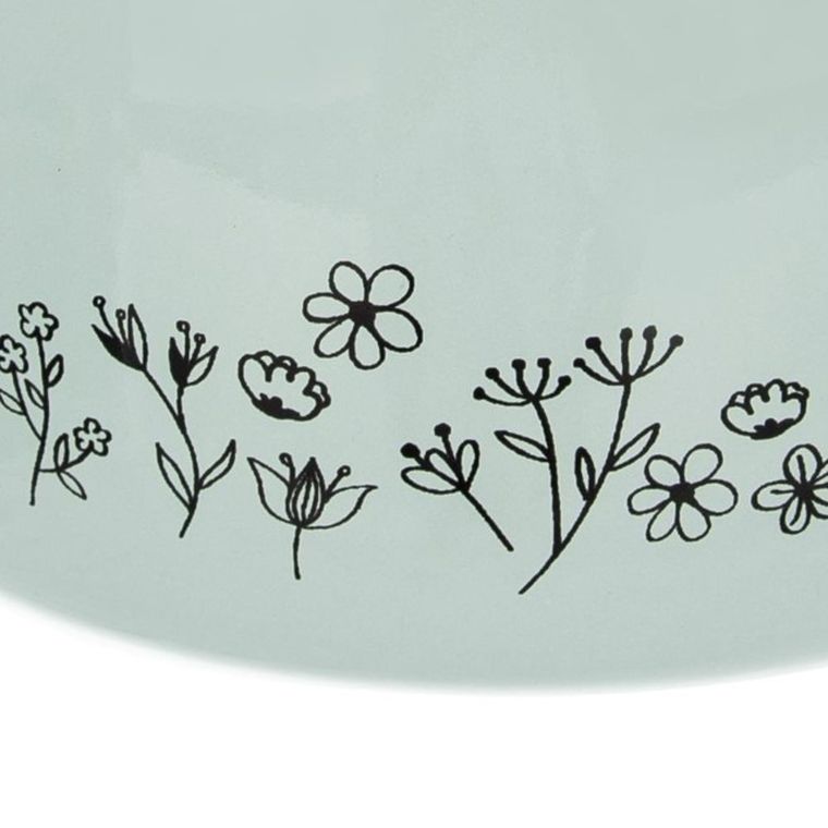 Orion, garnek emaliowany, kwiaty, 16 cm