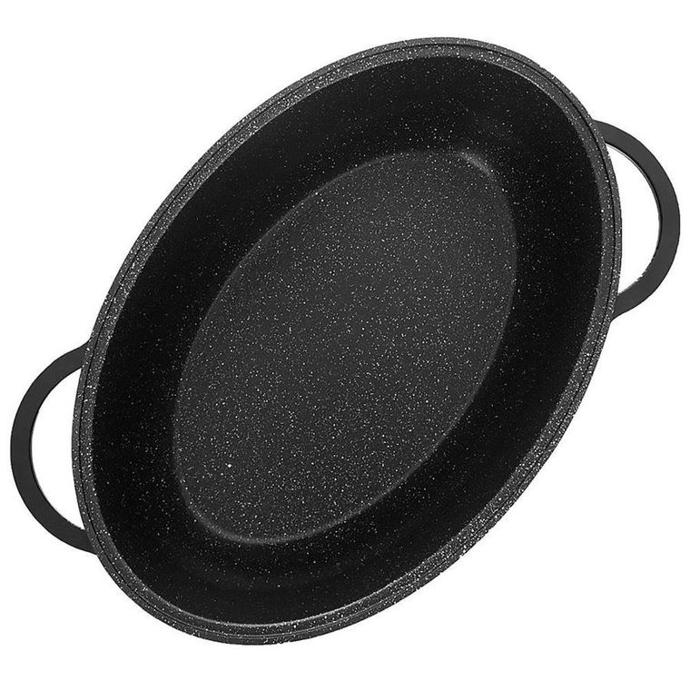 Orion, Grande, brytfanna granitowa, z pokrywką szklaną, 8 l