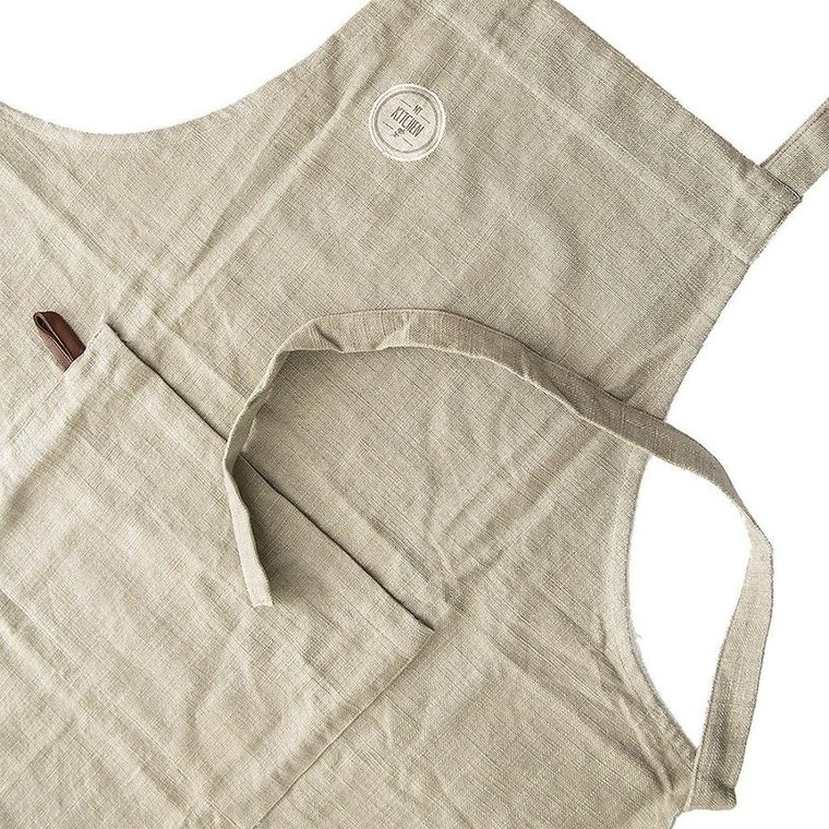 Orion, Greenish, fartuch kuchenny bawełniany, wiązany