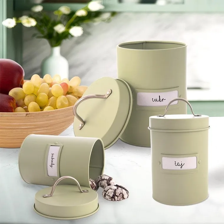 Orion, Greenish, pojemnik do przechowywania, metalowy, zielony, 2,2l