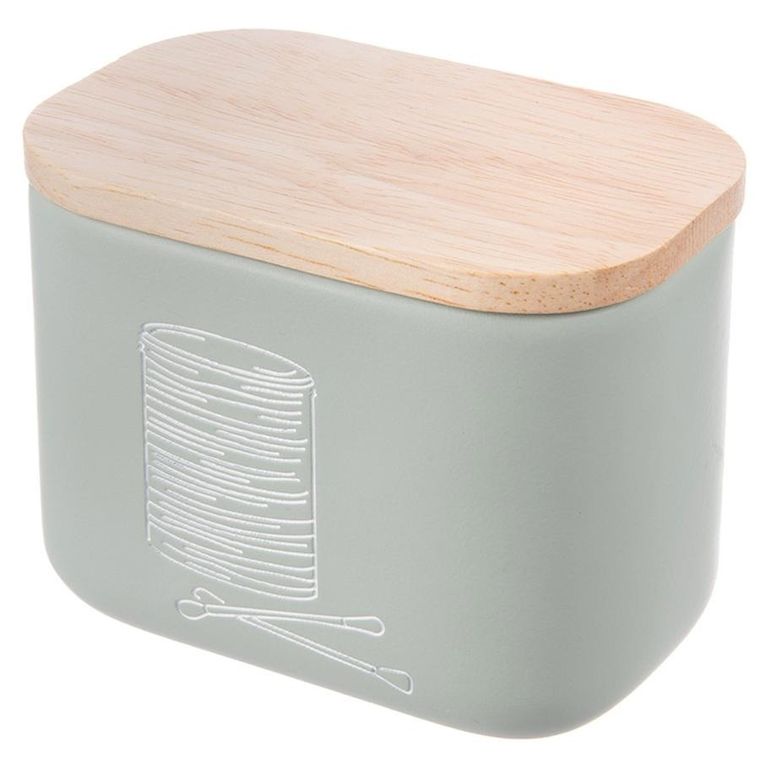 Orion, Greenish, pojemnik na patyczki i płatki kosmetyczne, zielony