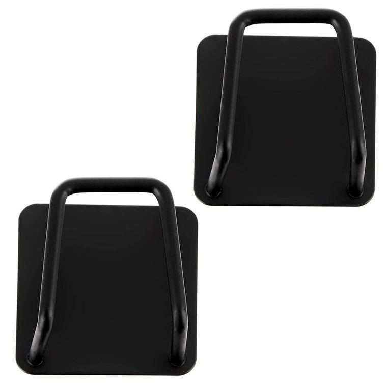 Orion, haczyk wieszak samoprzylepny, czarny, 4,8-4,8 cm, 2 szt.