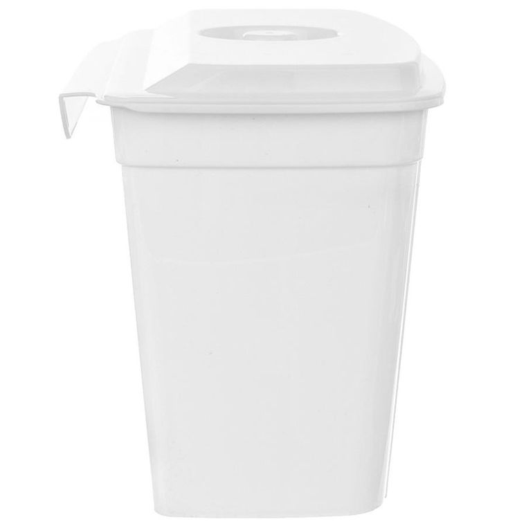 Orion, kosz na obierki, z pokrywką, na drzwi, biały, 4l