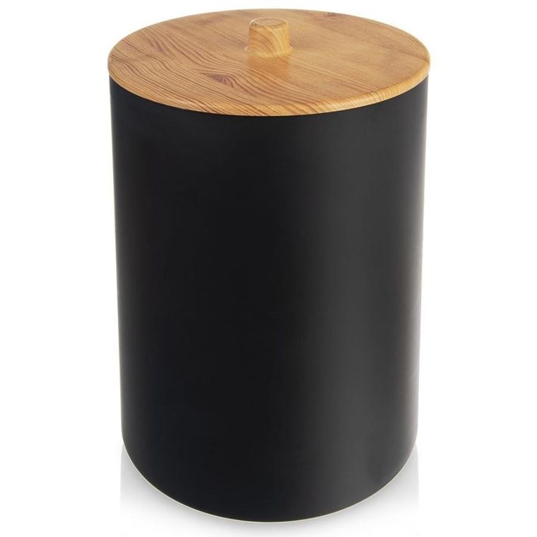 Orion, kosz na śmieci łazienkowy czarny, 7l