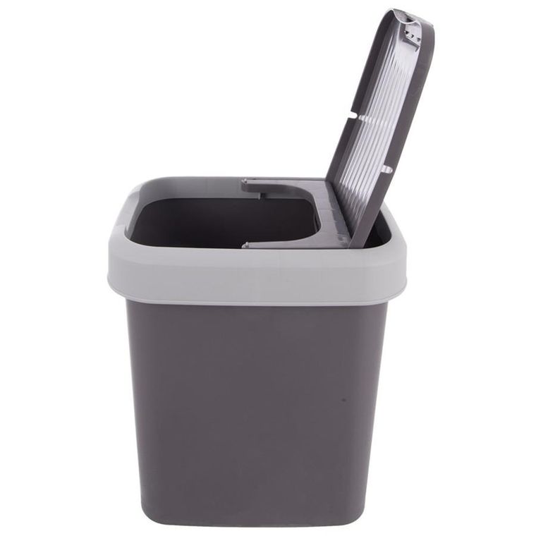 Orion, kosz na śmieci, plastikowy, szary, 12 l