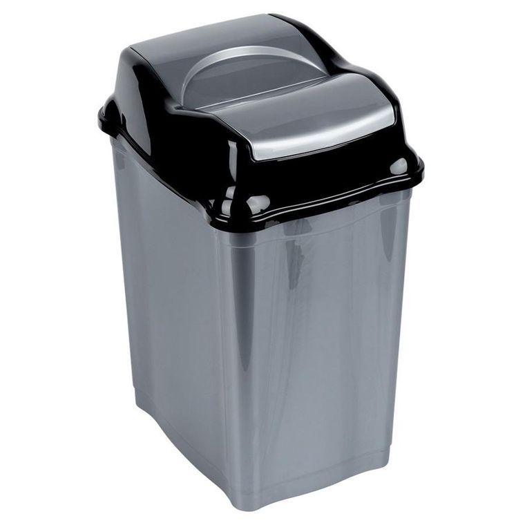 Orion, kosz na śmieci, plastikowy, szary, 28l