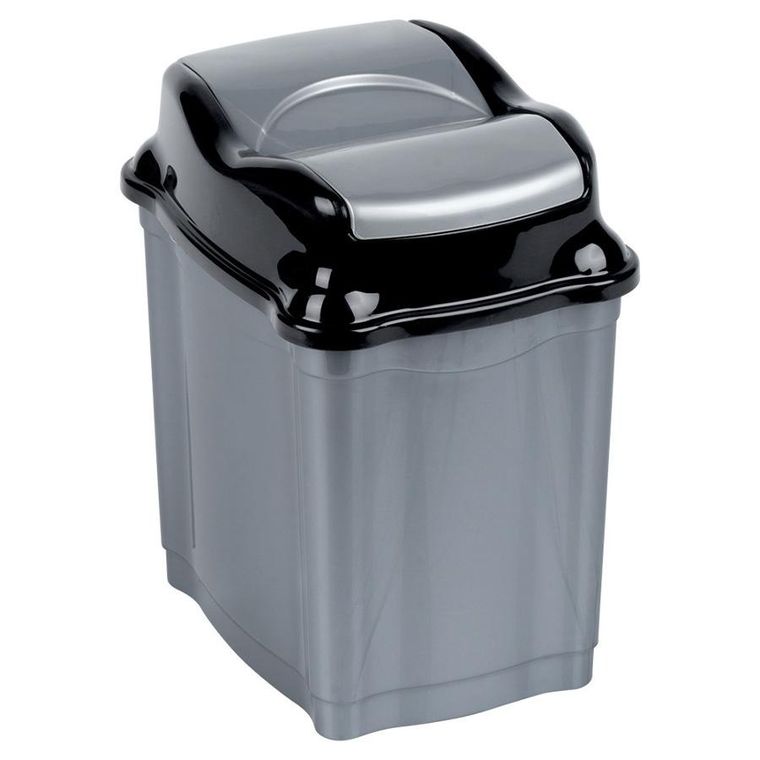 Orion, kosz na śmieci, plastikowy, szary, 5l