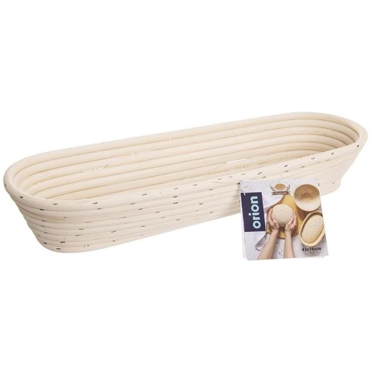 Orion, koszyk do wyrastania chleba, rattanowy, 43-16-7 cm