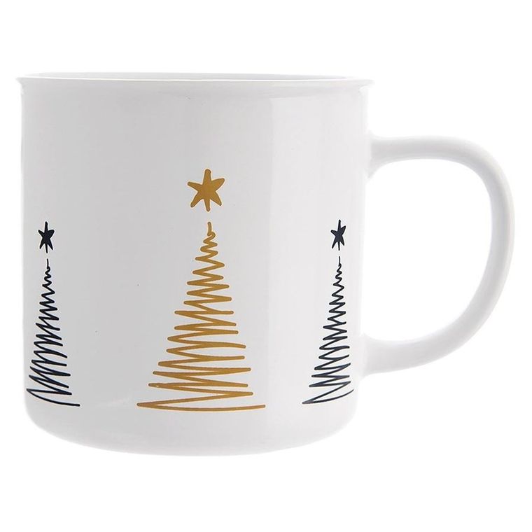 Orion, kubek ceramiczny, choinka, 500 ml