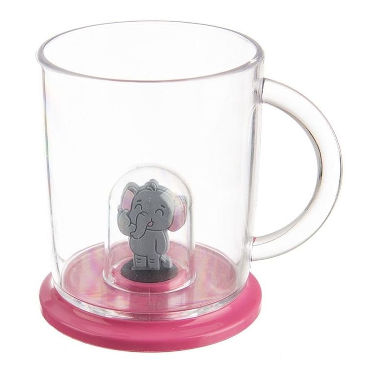 Orion, kubek z figurką dla dziecka, słoń, 240 ml