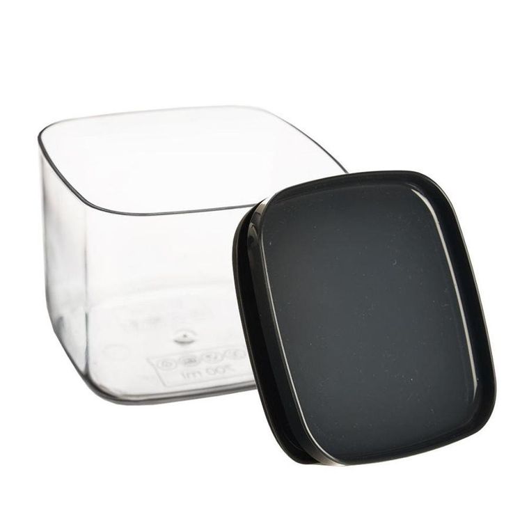 Orion, kwadratowy pojemnik kuchenny z pokrywką i uszczelką, do żywności, 700 ml