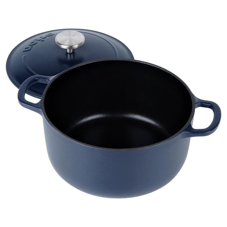 Orion, Litina, garnek z pokrywką, żeliwny, emaliowany, 22 cm, 3,3l