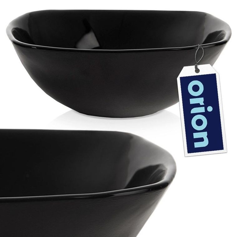 Orion, Luna, miseczka szklana, czarna, 11,5 cm, 190 ml