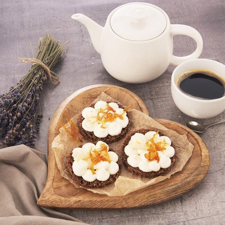 Orion, Mango, drewniany talerz na przekąski, 25-25 cm