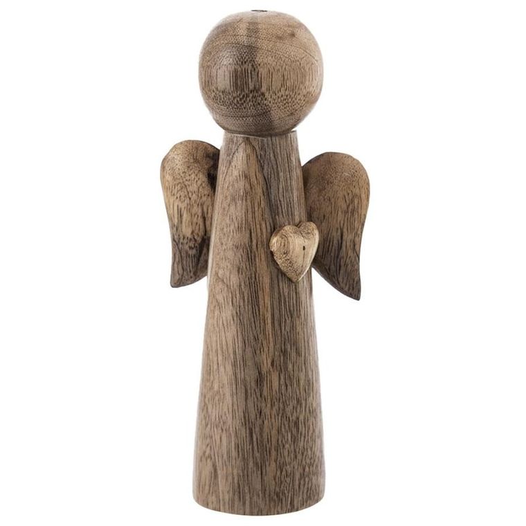 Orion, Mango, figurka świąteczna, drewniana, anioł, 21 cm