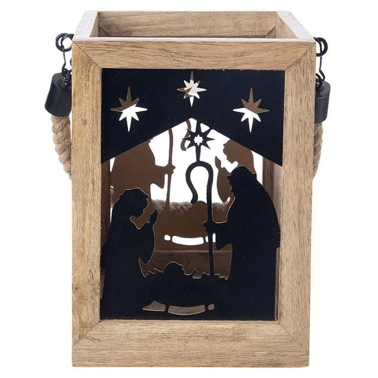 Orion, Mango, lampion na świeczkę, szopka, 14-14-20 cm