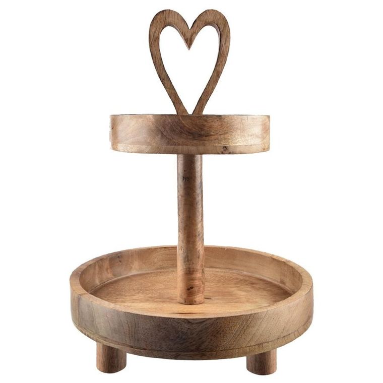 Orion, Mango, patera drewniana, 2-poziomowa, 42 cm