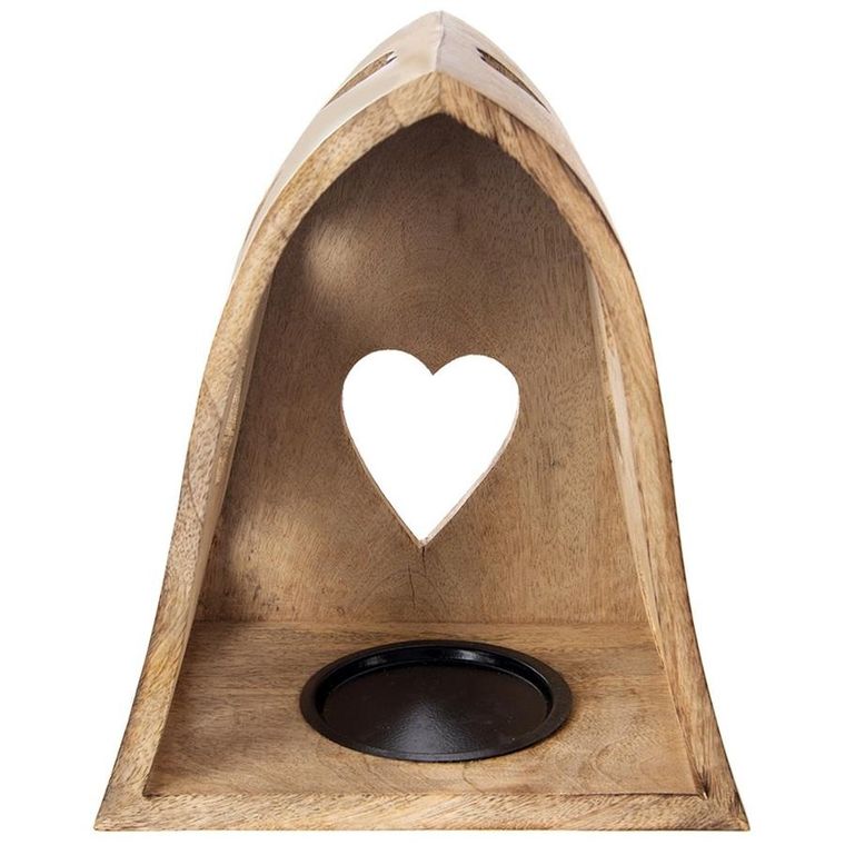 Orion, Mango, świecznik, serca, 21-14,5-23,5 cm