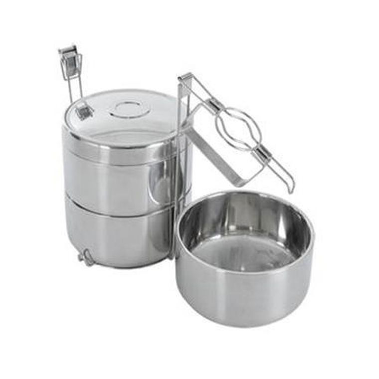 Orion, menażka obiadowa, 3-poziomowa, termos stalowy 3-0,9 l