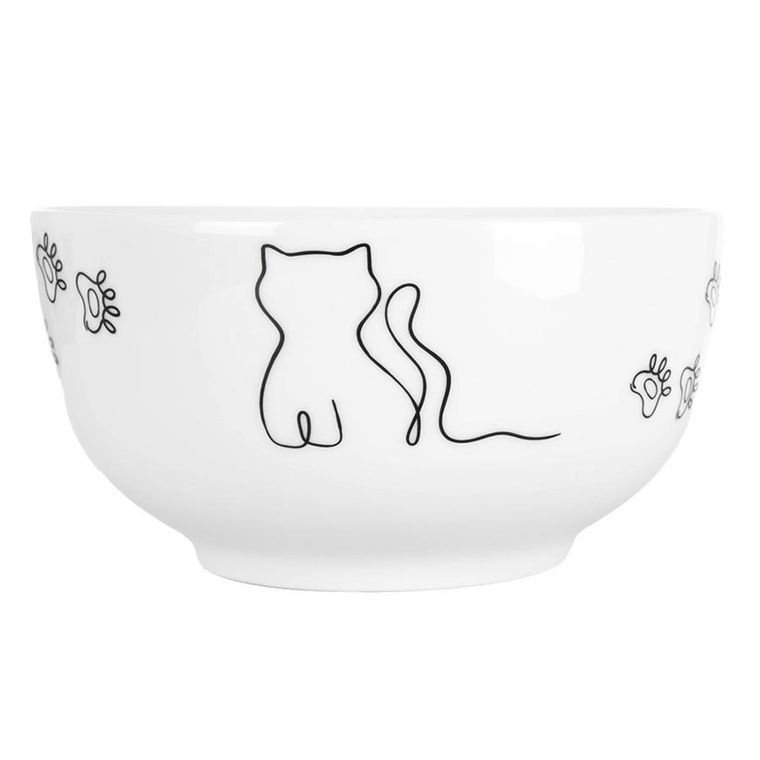 Orion, miseczka porcelanowa, kotek, 13 cm, 550 ml